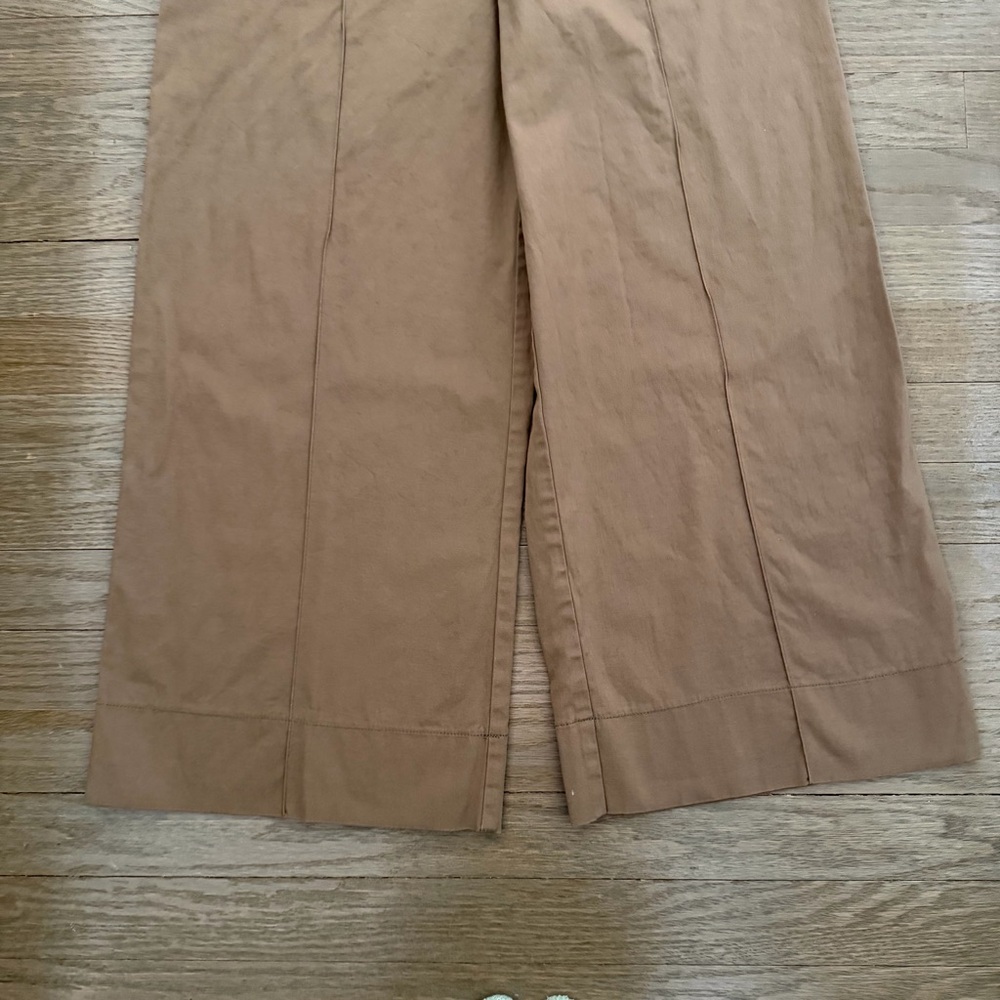 Liu Jo Milano High Waist Wide Leg Trouser Palazzo Pants Camel IT 38 XS - Picture 8 of 16